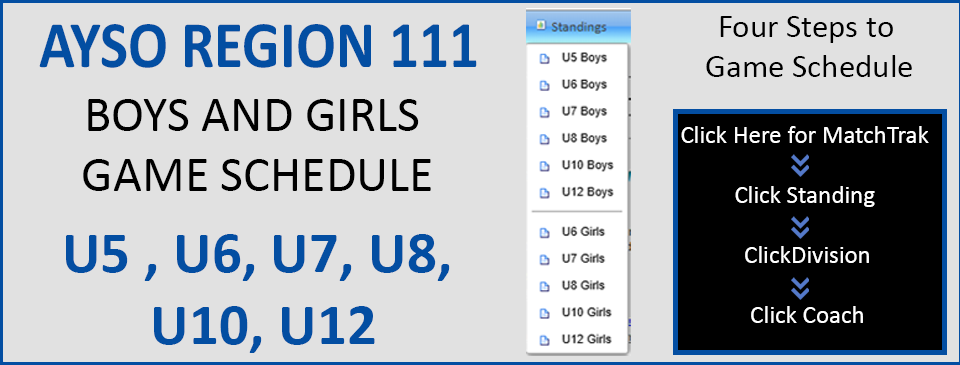 Game Schedue-U5-U12
