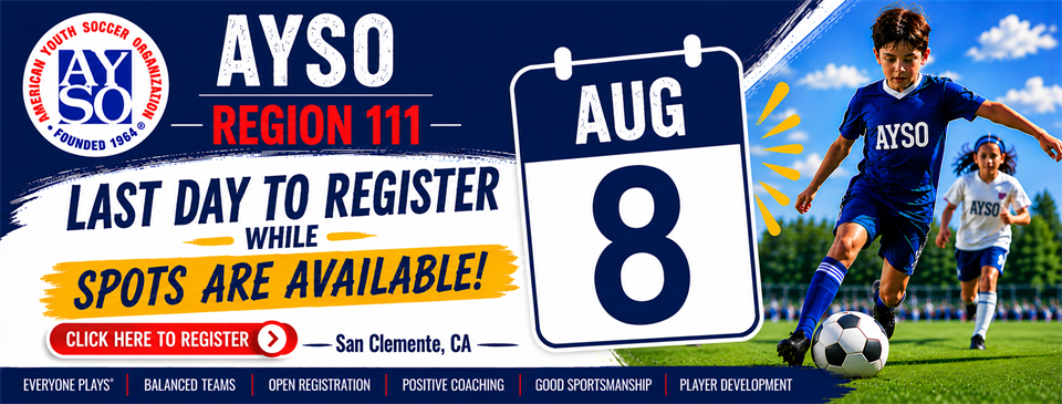 AYSO FALL 2026 REGISTRATION